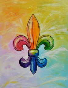 222x288 Fleurdelis - Fleur De Lis Watercolor