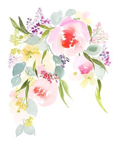 236x295 600 Best Watercolr Flowers Images In 2018 - Floral Watercolor