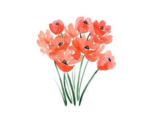 533x400 Watercolor Classes Seattle - Floral Watercolor