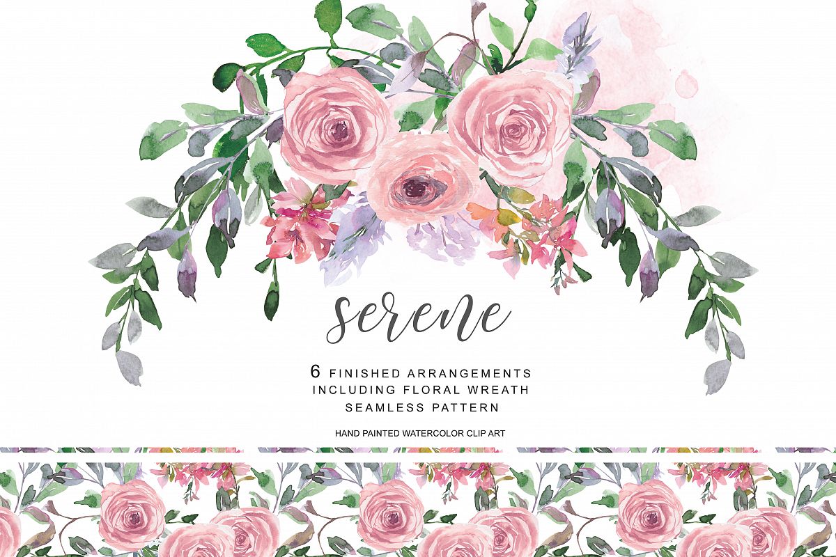 1200x800 Watercolor Romantic Blush Rose Clipart Blush Floral Clipart - Floral Watercolor