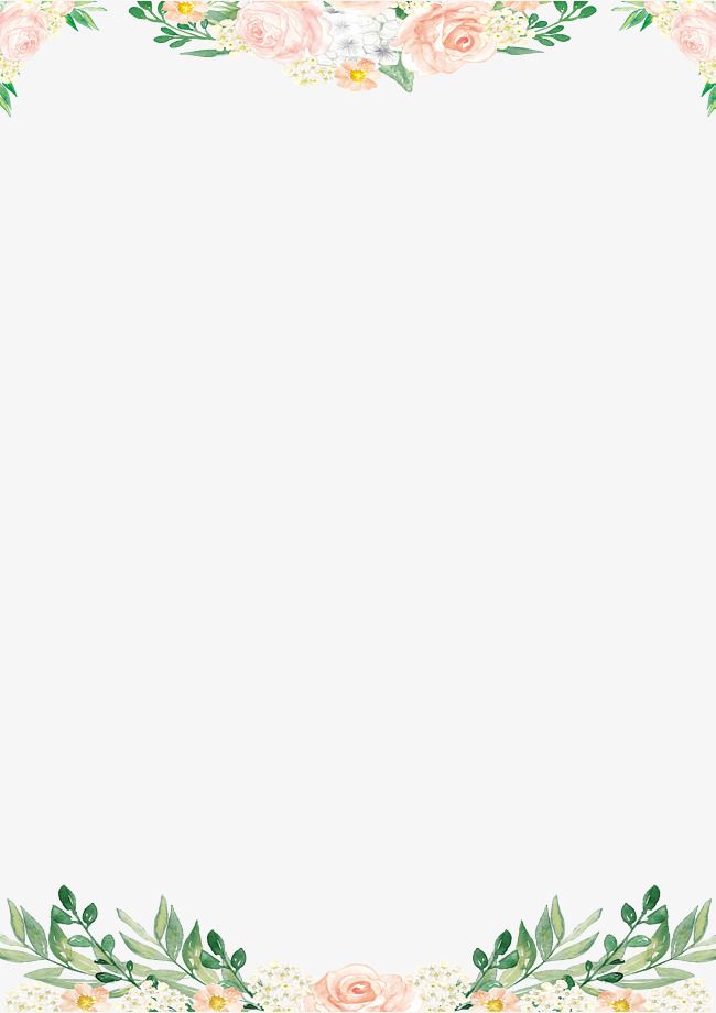 650x920 Pin By Claudia Villa On Tags Illustrations - Floral Watercolor Border