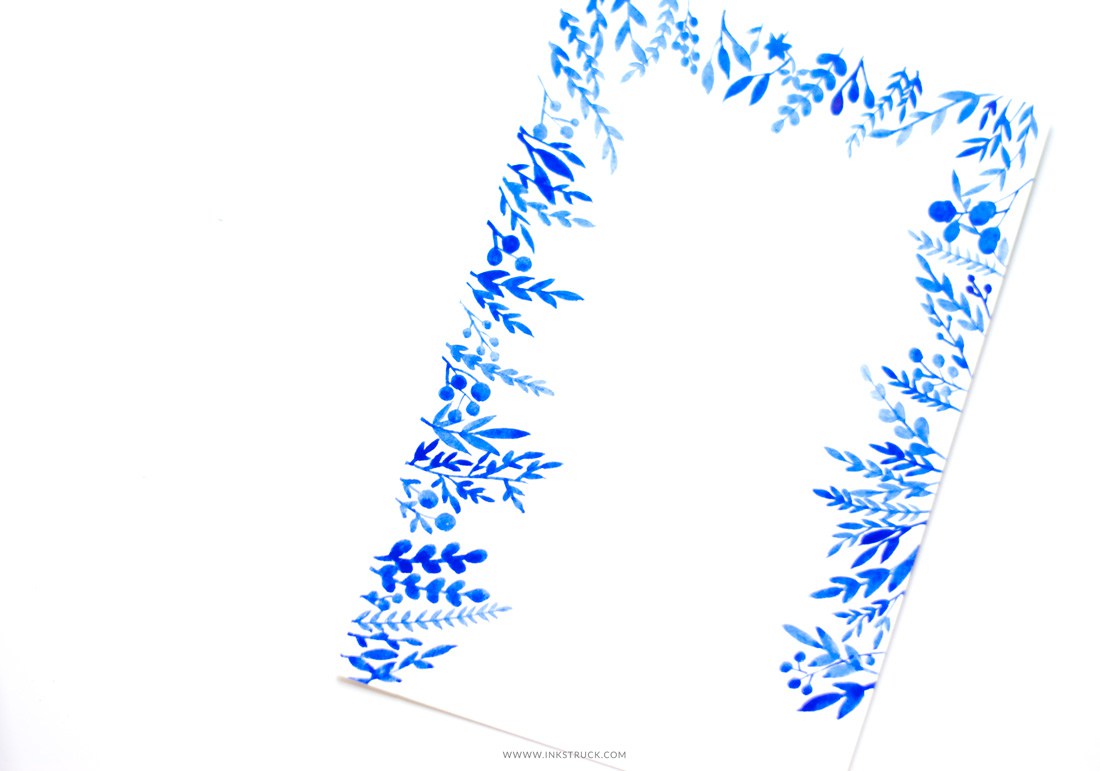 1100x771 Floral Watercolor Border - Floral Watercolor Border