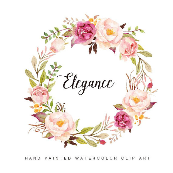 570x571 Watercolor Floral Wreath Eleganceindividual Png Fileshand - Floral Wreath Watercolor