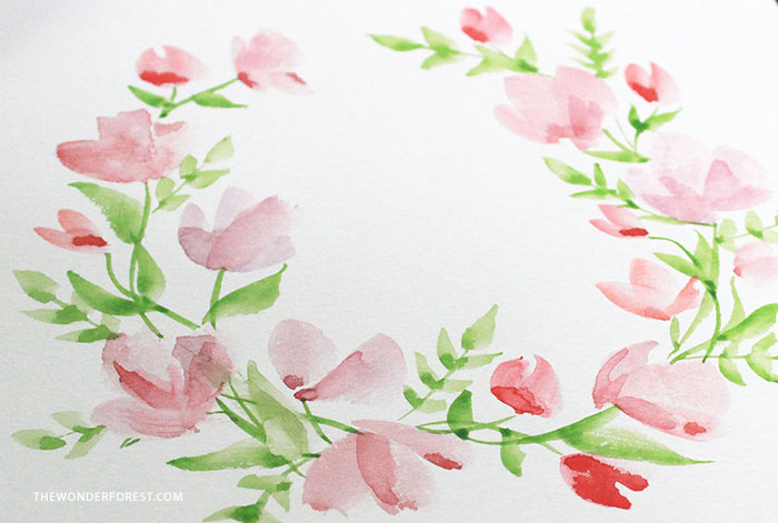 700x471 Paint With Me Watercolour Floral Wreath Tutorial For Beginners - Floral Wreath Watercolor