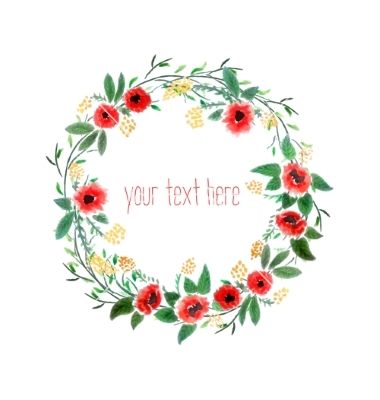 380x400 Watercolor Wreath With Flowers Vector Floral Crown By Jallom On - Flower Crown Watercolor