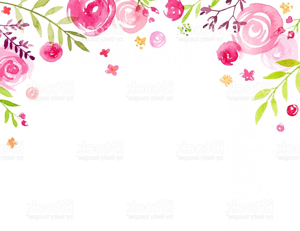 1228x949 Hand Painted Watercolor Flower Canopy Frame Gm Shopatcloth - Flower Frame Watercolor