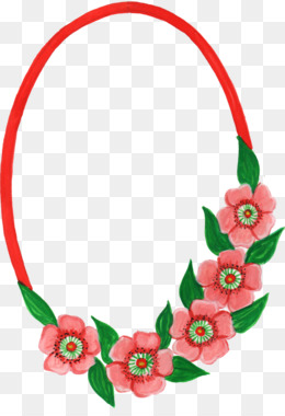 260x380 Flower Oval Picture Frames - Flower Frame Watercolor