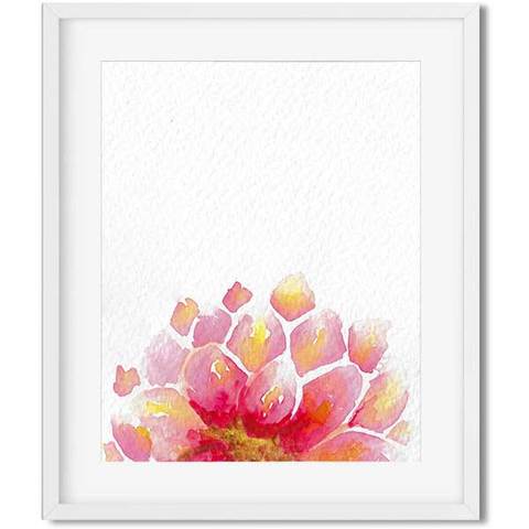 480x480 Watercolor Art Prints Flavia Bernardes Art - Flower Watercolor Art