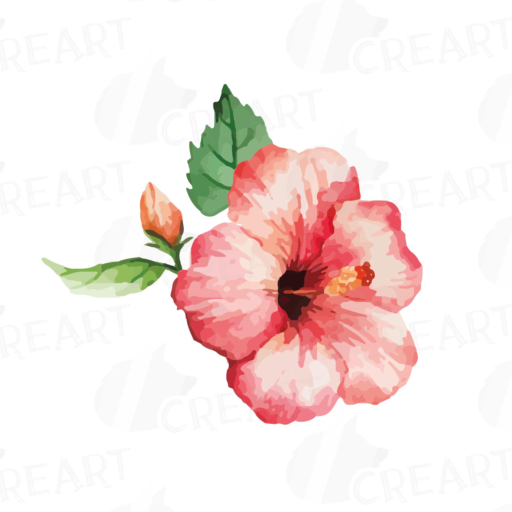 1667x1667 Watercolor Wild Flowers Clip Art Pack, Exotic Watercolor Flowers - Flower Watercolor Art