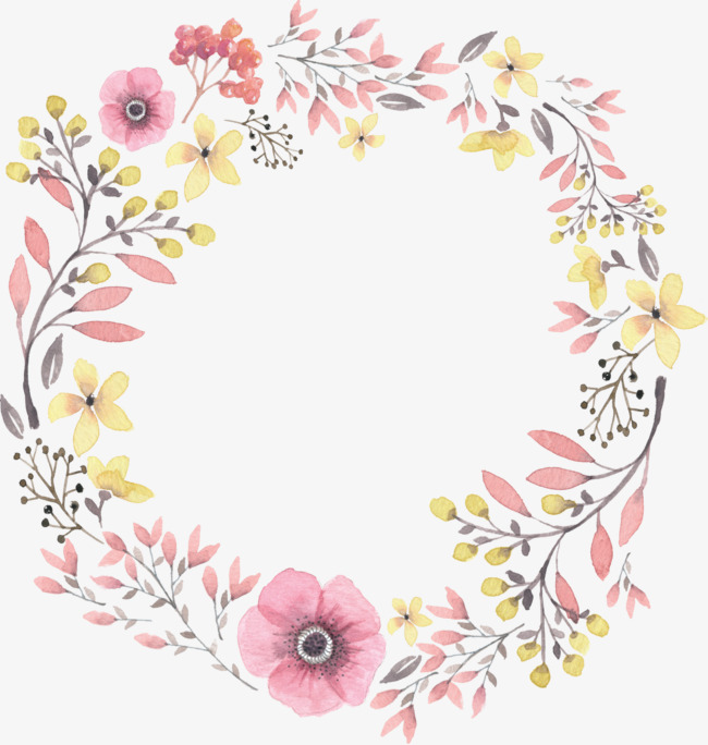 650x684 Flower Wreath Png Hd Transparent Flower Wreath Hd.png Images - Flower Wreath Watercolor