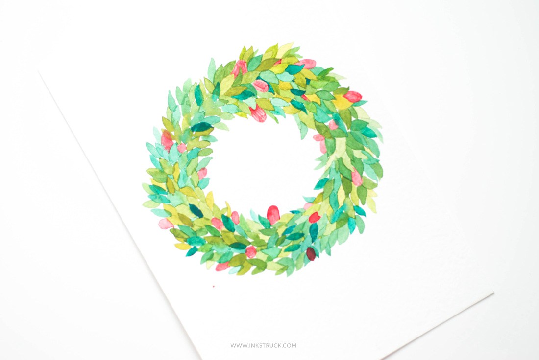 1100x736 How To Make Watercolor Flower Wreaths - Flower Wreath Watercolor