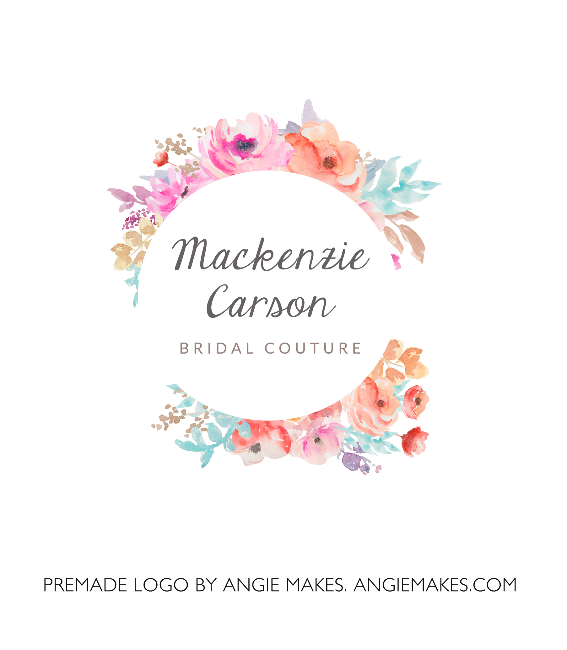1806x2070 Watercolor Flower Wreath Logo - Flower Wreath Watercolor