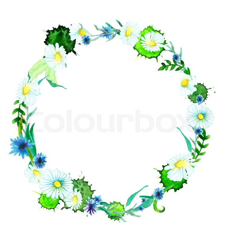 741x800 Watercolor Flower Wreath Background For Beautiful Design - Flower Wreath Watercolor