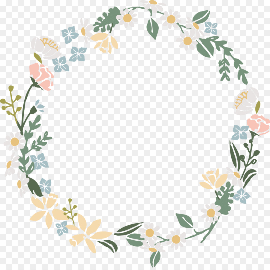 900x900 Wreath Flower Floral Design - Flower Wreath Watercolor