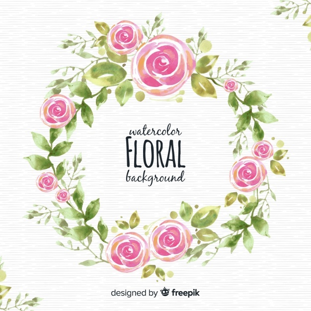 626x626 Wreath Vectors, Photos And Psd Files Free Download - Flower Wreath Watercolor