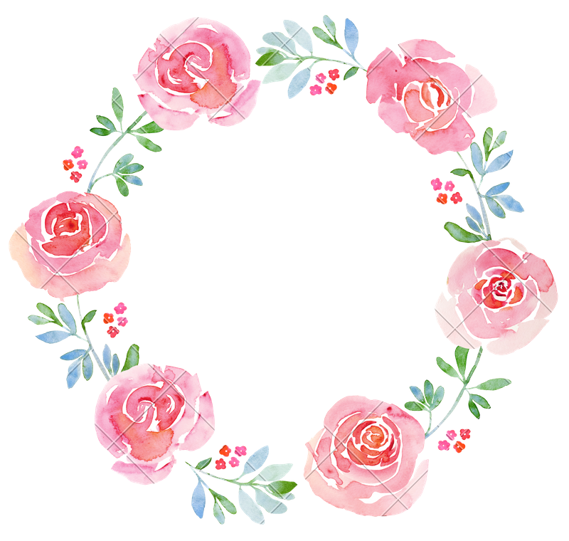 800x760 Beautiful Flower Watercolor Wreath - Flower Wreath Watercolor