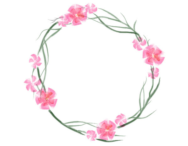600x466 Create A Floral Watercolor Wreath In Adobe Illustrator - Flower Wreath Watercolor