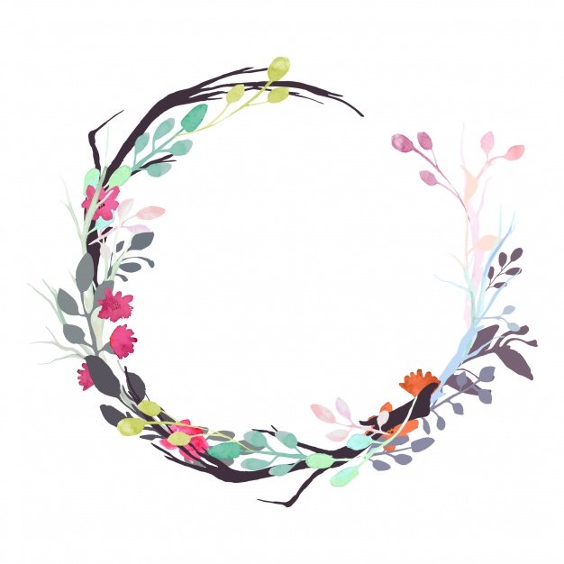 626x626 Floral Wreath Png Transparent Floral Wreath.png Images. Pluspng - Flower Wreath Watercolor