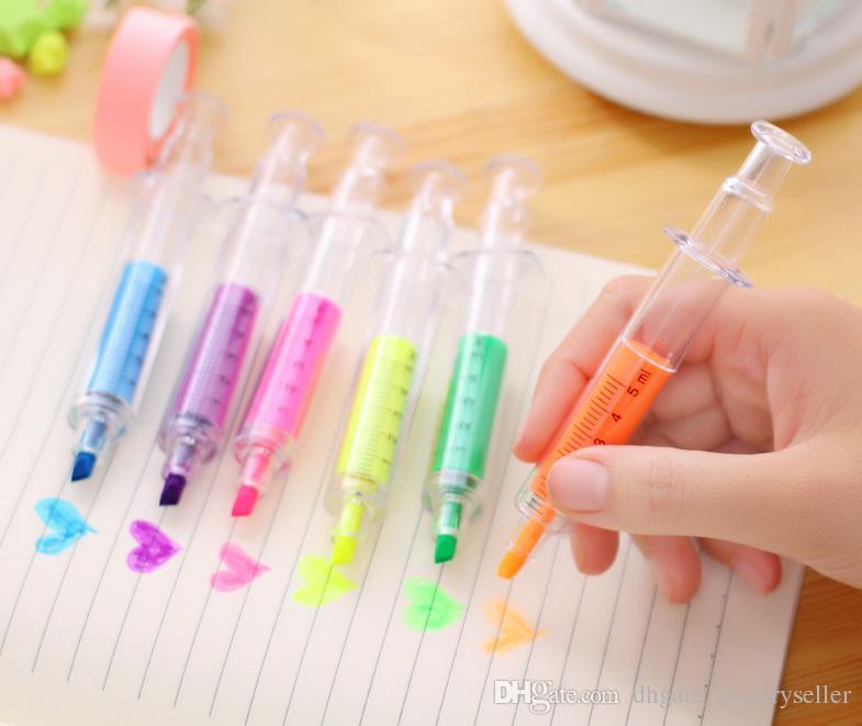 785x661 Discount Cute Kawaii Fluorescent Syringe Watercolor Pens - Fluorescent Watercolor