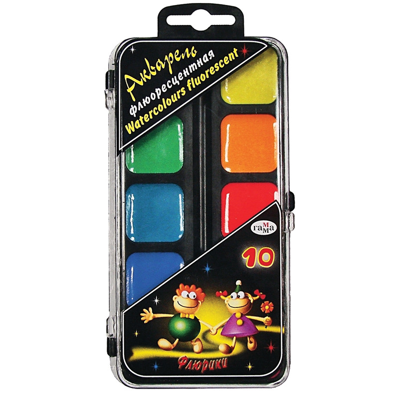 800x801 Fluorescent Watercolor Paints Product Sku G 72330 - Fluorescent Watercolor