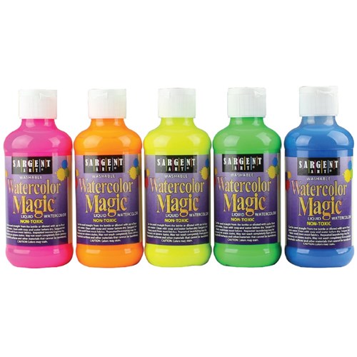 500x500 Watercolor Magic Fluorescent Liquid Watercolours - Fluorescent Watercolor