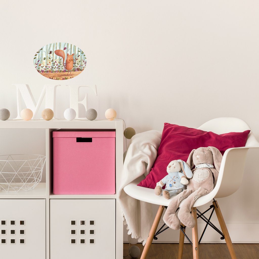 1024x1024 Fox Flute Watercolor Mini Expression Art Sticker Decal By - Flute Watercolor