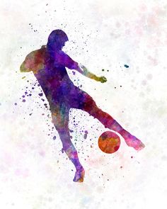 236x295 45 Best People Images In 2018 Watercolor Paintings - Football Watercolor