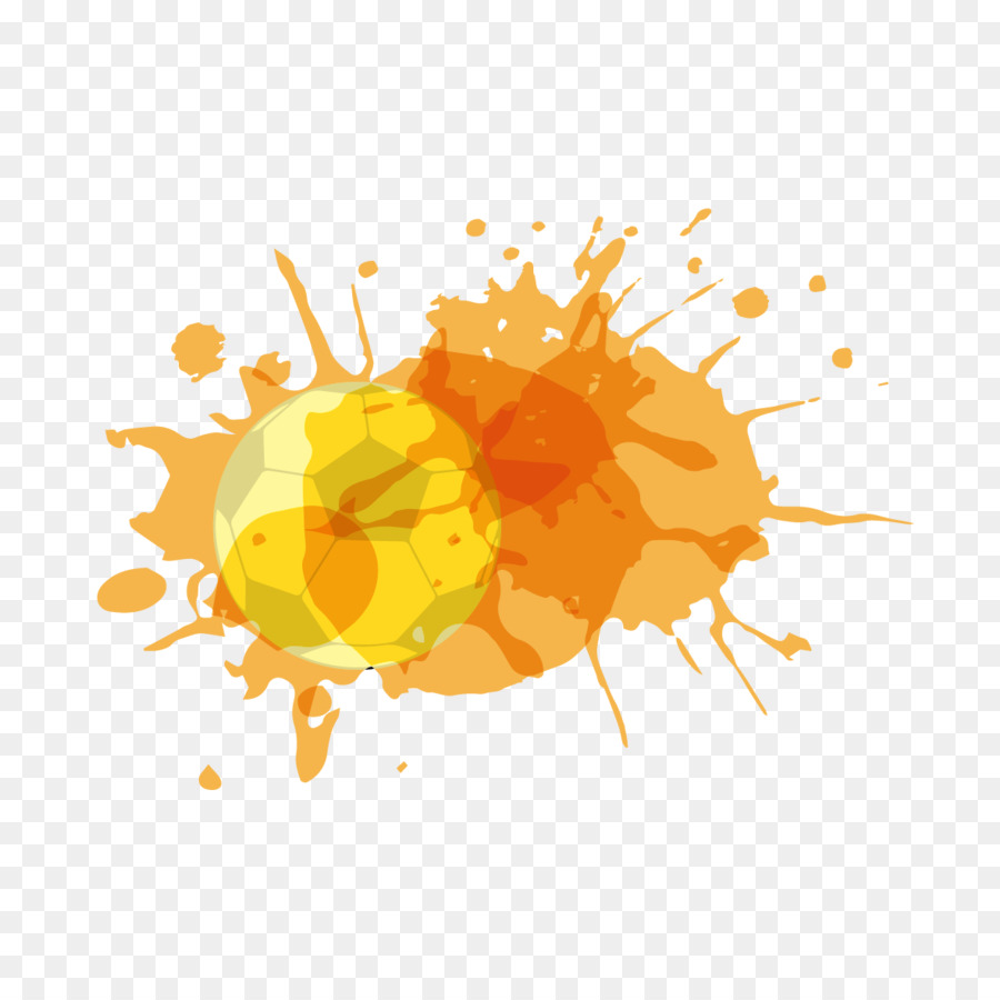 900x900 Watercolor Painting Football - Football Watercolor