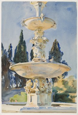 262x384 Brooklyn Museum - Fountain Watercolor