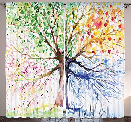 Four Seasons Watercolor at PaintingValley.com | Explore collection of ...