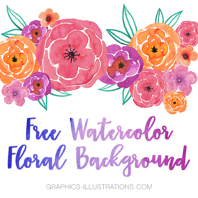 640x640 Watercolor Floral Background Photosgrstexturespatterns - Free Floral Watercolor Background