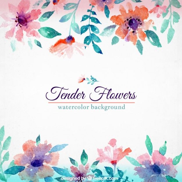 626x626 Watercolor Floral Background Free Vector Freepik In 2018 - Free Floral Watercolor Background