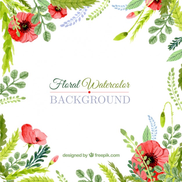 626x626 Floral Watercolor Background Vector Premium Download - Free Floral Watercolor Background