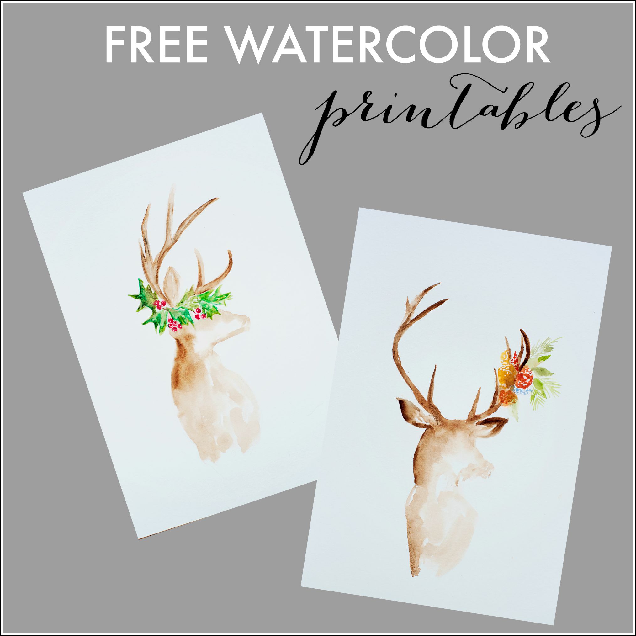 2028x2028 Free Watercolor Fall Printable - Free Printable Watercolor
