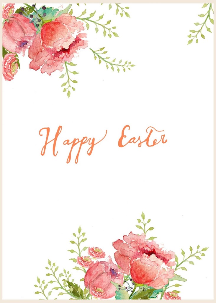 732x1024 Free Watercolor Easter Printable - Free Printable Watercolor