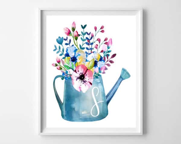 600x477 Spring Watercolor Free Printables - Free Printable Watercolor