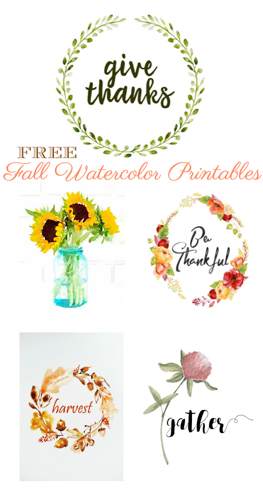 537x1000 Free Fall Watercolor Printables - Free Printable Watercolor