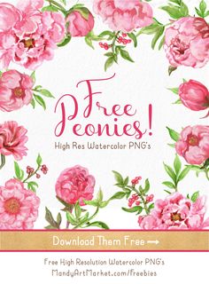 Free Printable Watercolor Flowers