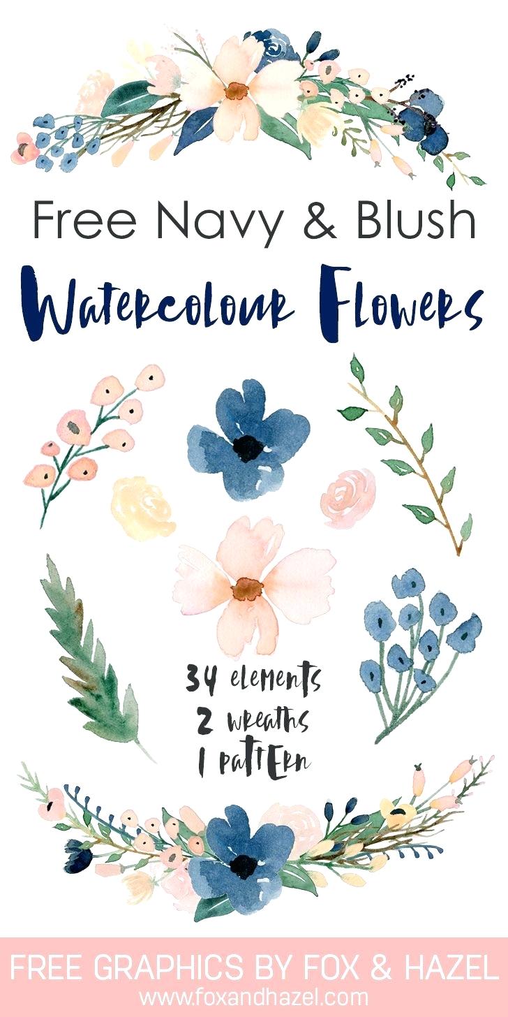 728x1456 Printable Rose Printable Name Banners Free Beautiful Watercolor - Free Printable Watercolor Flowers