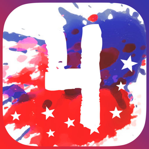 512x512 4th Of July - Free Watercolor App