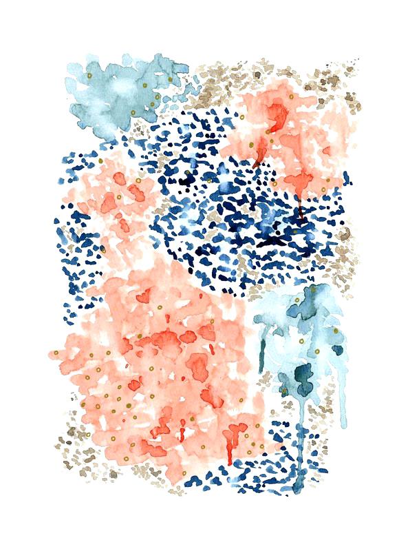 593x800 Watercolor Wall Art Map Set Of Three Rainbow Tree Canvas Noora.co - Free Watercolor Art