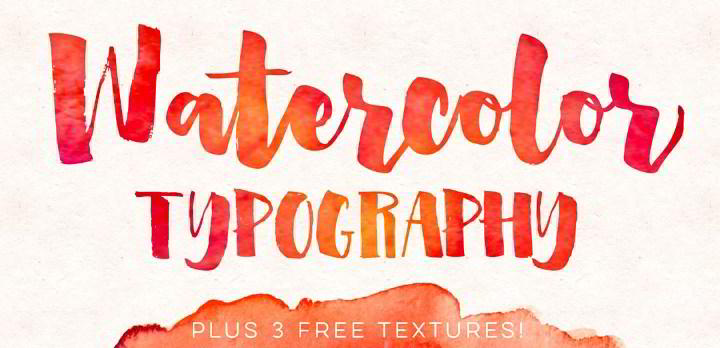 720x348 Watercolor Freebies For Graphic Designers Ai, Jpg, Png - Free Watercolor Brush Font
