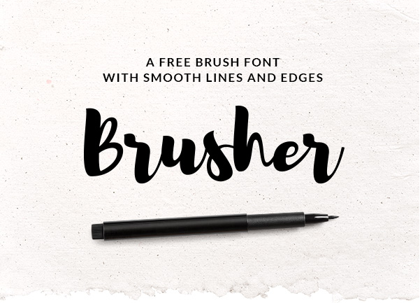601x433 Free Brush Fonts - Free Watercolor Brush Font