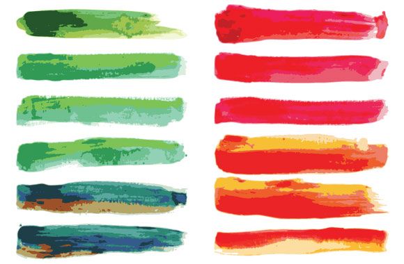 580x380 Free Watercolor Brushes For Adobe Illustrator (Ai Amp Eps) (7.3 Mb - Free Watercolor Brushes Illustrator