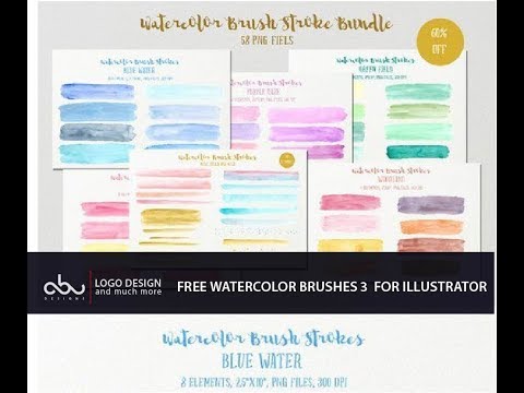 480x360 Free Watercolor Brushes For Illustrator Part 3 - Free Watercolor Brushes Illustrator