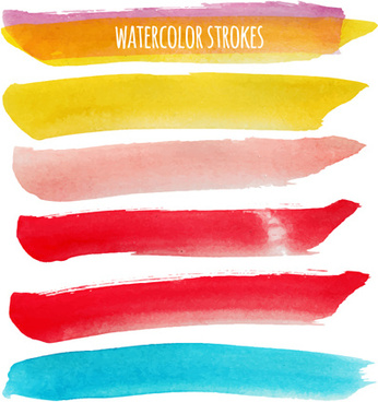 346x368 Watercolor Brush Strokes Free Vector Download (1,676 Free Vector - Free Watercolor Brushes Illustrator