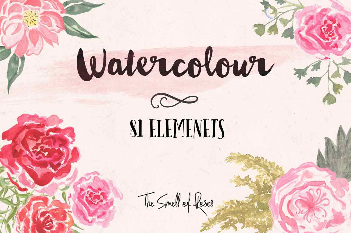 1208x804 Free Flower Clip Art - Free Watercolor Clipart