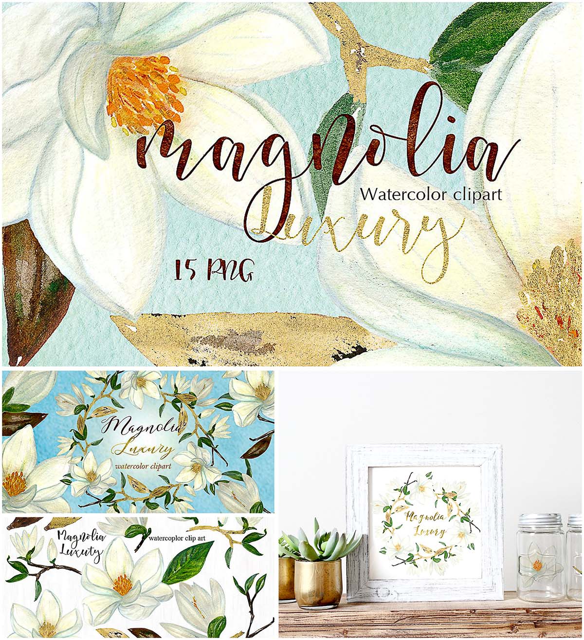 1200x1314 Magnolia Watercolor Clipart Free Download - Free Watercolor Clipart