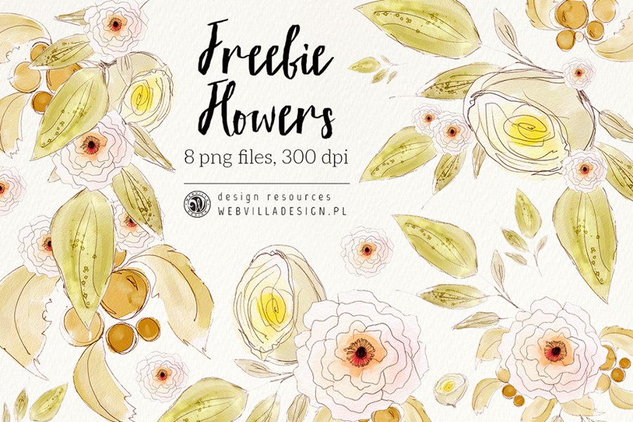 900x600 Free Watercolor Flowers Free Design Resources - Free Watercolor Designs