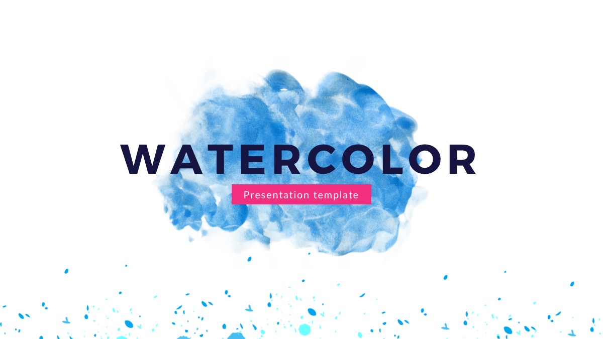 1200x675 Watercolor Free Powerpoint Template - Free Watercolor Designs